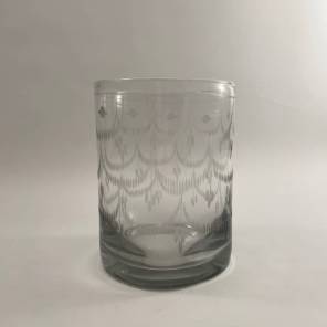 18th C. Engraved French Glass Vase